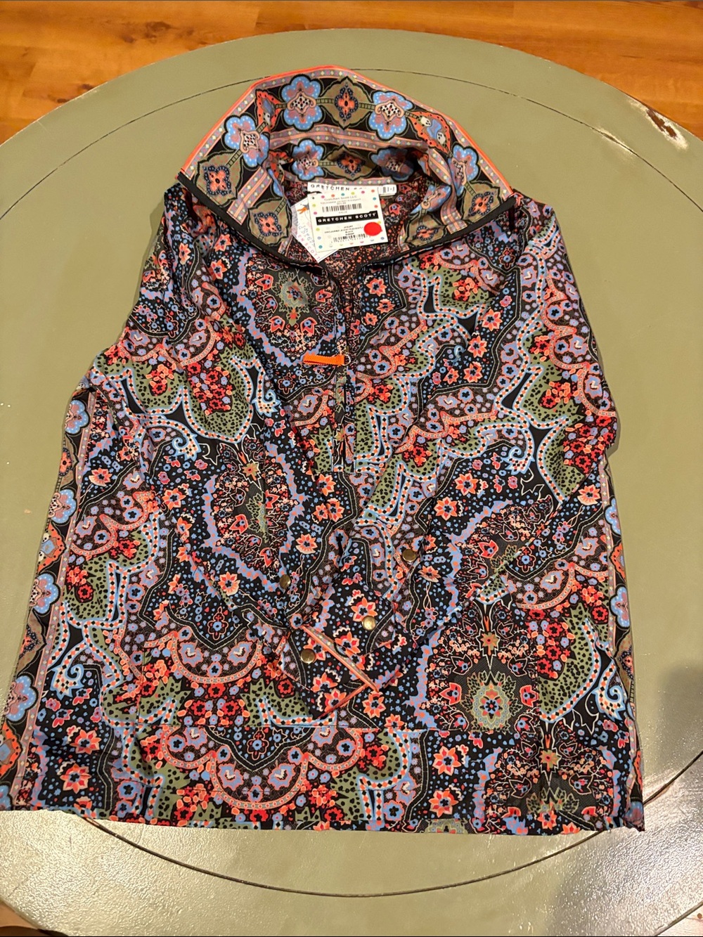 Gretchen Scott Designs Multicolor Paisley Floral Button-Down Shirt